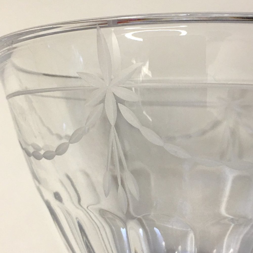 💎 Vintage 2000-2004 💎 GORHAM CRYSTAL "Chantilly Collection" 6 Inch Round… - Picture 7 of 10